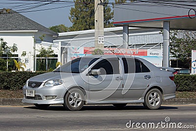 Private City Car, Toyota Vios. Four door subcompact sedan Editorial Stock Photo