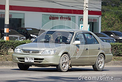 Private City Car, Toyota Vios. Four door subcompact sedan Editorial Stock Photo