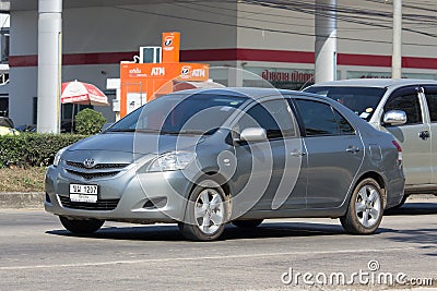 Private City Car, Toyota Vios. Four door subcompact sedan Editorial Stock Photo