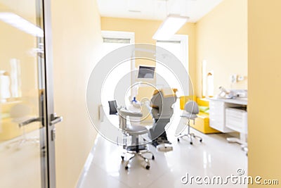 Private Dental Clinic, Dentist chair, Dental surgeon Stock Photo