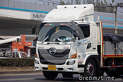 Private Hino Cargo Truck Editorial Stock Photo