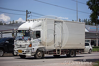Private Hino Cargo Truck for elephant move Editorial Stock Photo