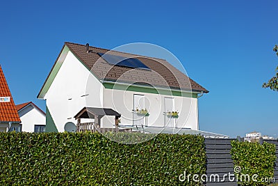 private home with solar panel Stock Photo