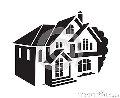 Private house Vector Illustration