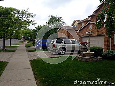 Private houses in Winnipeg Stock Photo