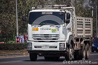 Private Isuzu Dump Truck Editorial Stock Photo