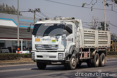 Private Isuzu Dump Truck Editorial Stock Photo