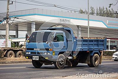 Private Isuzu Dump Truck Editorial Stock Photo