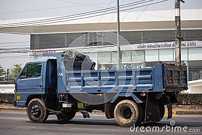 Private Isuzu Dump Truck Editorial Stock Photo