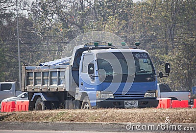 Private Isuzu Dump Truck Editorial Stock Photo