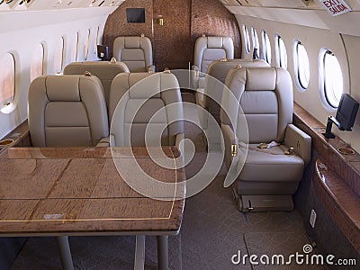 Private jet Stock Photo