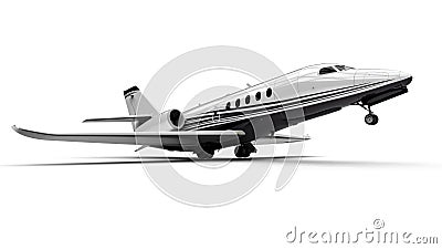 Private Jet Plane Stock Photo