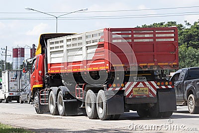 Private Mitsubishi Fuso Dump Truck Editorial Stock Photo