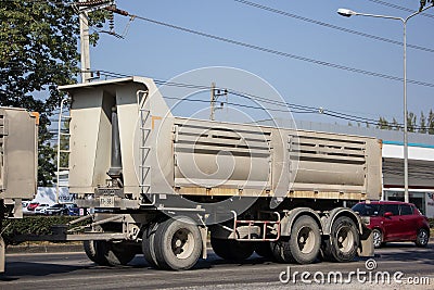 Private Mitsubishi Fuso Dump Truck Editorial Stock Photo