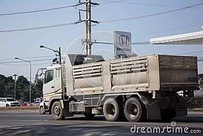 Private Mitsubishi Fuso Dump Truck Editorial Stock Photo