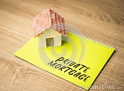 Private mortgage concept. Loan agreement between individuals, typically involving a borrower and a lender who is not a traditional Stock Photo