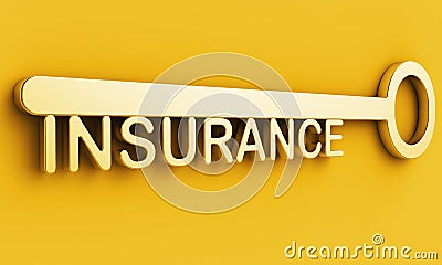 Private Mortgage Insurance Key Depicting House Or Apartment Coverage - 3d Illustration Stock Photo
