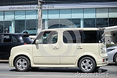 Private Nissan Cube Mini van Editorial Stock Photo