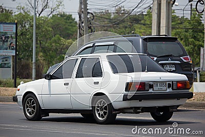 Private old car Nissan Sunny Editorial Stock Photo