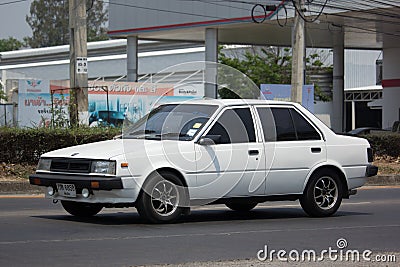 Private old car Nissan Sunny Editorial Stock Photo