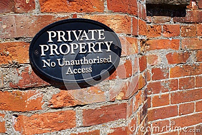 Private property Stock Photo