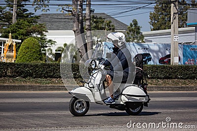 Private Scooter Motorcycle Vespa Editorial Stock Photo