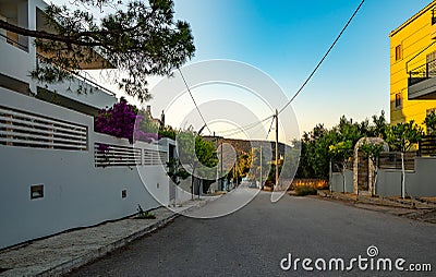 Private sector with residential development Stock Photo