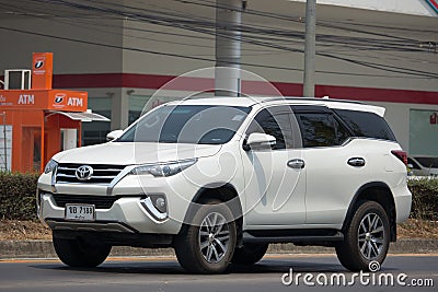 Private suv car, Toyota Fortuner. Editorial Stock Photo