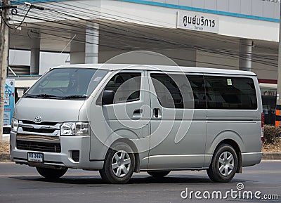 Private Toyota Hiace Passenger Van Car Editorial Stock Photo