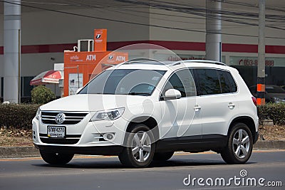 Private Volkswagen Tiguan. Compact crossover vehicle or CUV Editorial Stock Photo