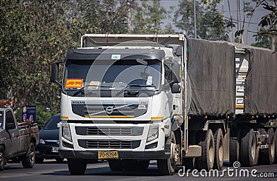 Private Volvo Cargo Truck Editorial Stock Photo