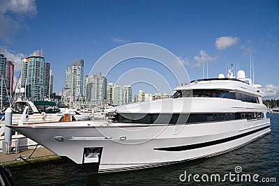 Private Yacht Stock Photo