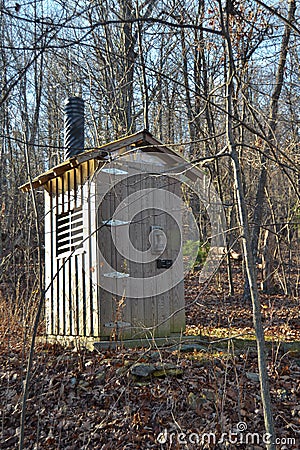 Privy on the Appalachian Trail Stock Photo