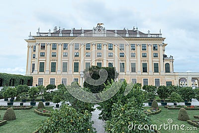 Privy Garden, Schonbrunn Palace Editorial Stock Photo