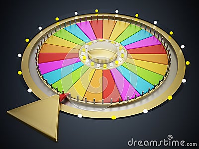 Prize wheel Stock Photo