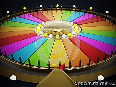 Prize wheel Stock Photo