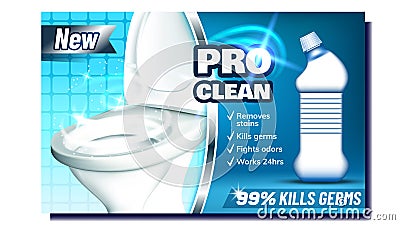 Pro Clean Creative Promo Advertising Banner Vector Vector Illustration