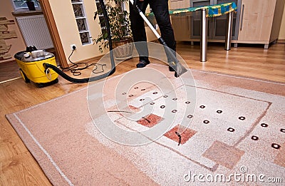 Pro cleaning services Stock Photo