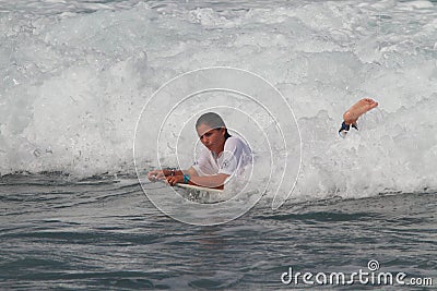 Pro surfer Quincy Davis Editorial Stock Photo
