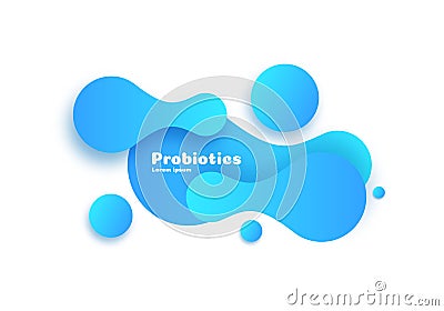 Probiotics bacteria vector design. Vector Illustration