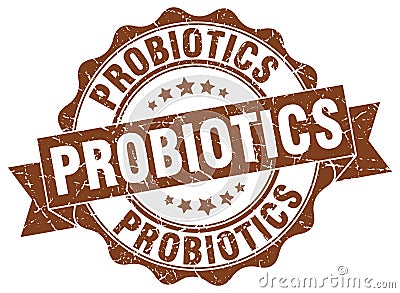 Probiotics stamp Vector Illustration