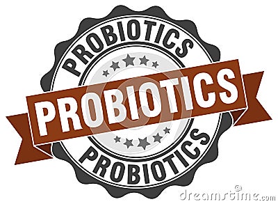 Probiotics stamp Vector Illustration