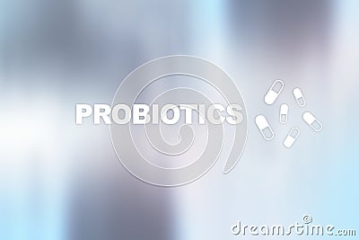 Probiotics. Health improvement. Medication and medicine concept. Stock Photo