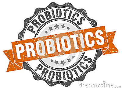 Probiotics stamp Vector Illustration