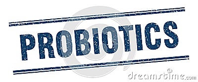 probiotics stamp. probiotics square grunge sign. Vector Illustration