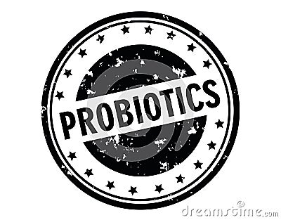 Probiotics stamp Vector Illustration