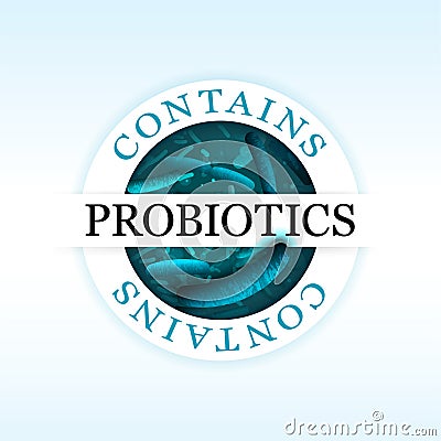 Probiotics vector emblem Vector Illustration