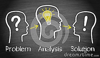 Problem analysis and solution Stock Photo