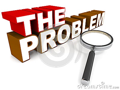 The problem Stock Photo