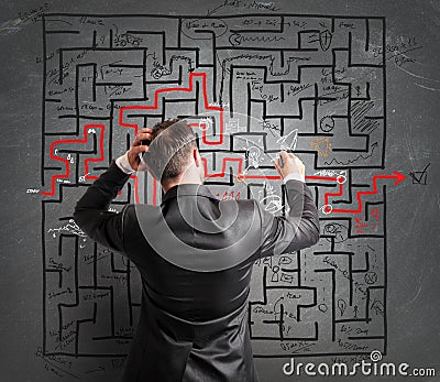 Problem and confusion Stock Photo
